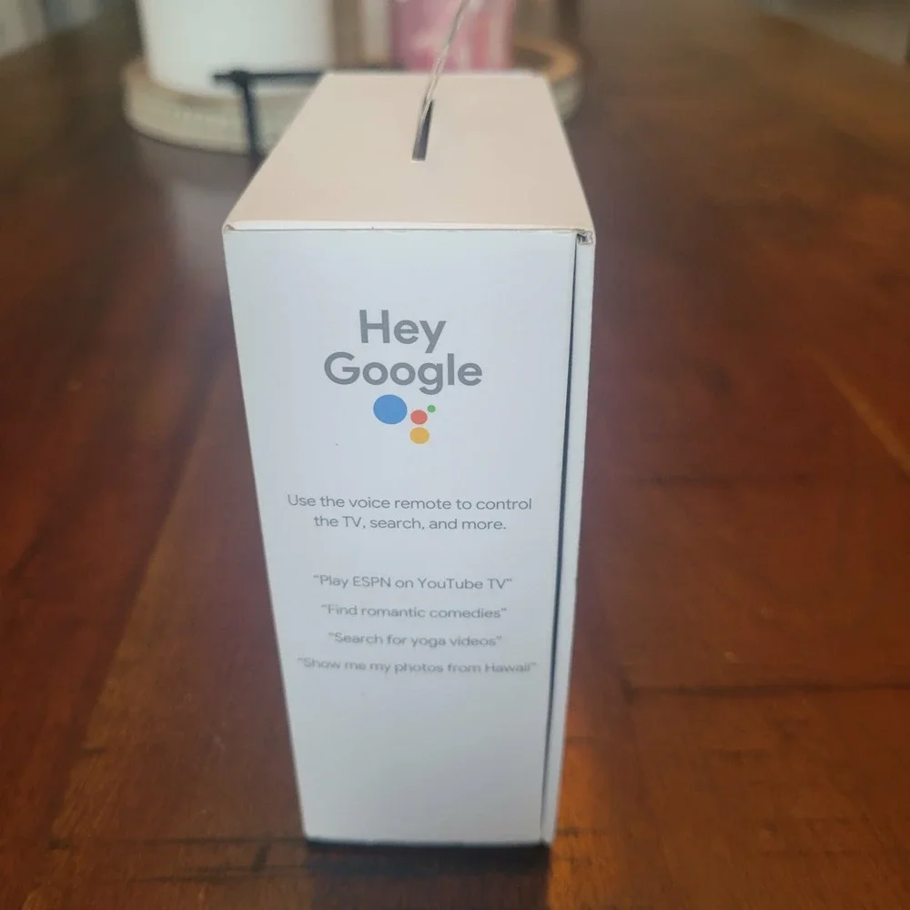 Google Chromecast with Google TV 4K GA01919-US Snow White TESTED